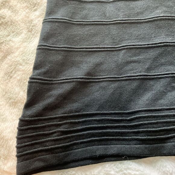 Twenty One Black Bodycon Y2K Tunic Mini Dress-Size S/P - Picture 6 of 9